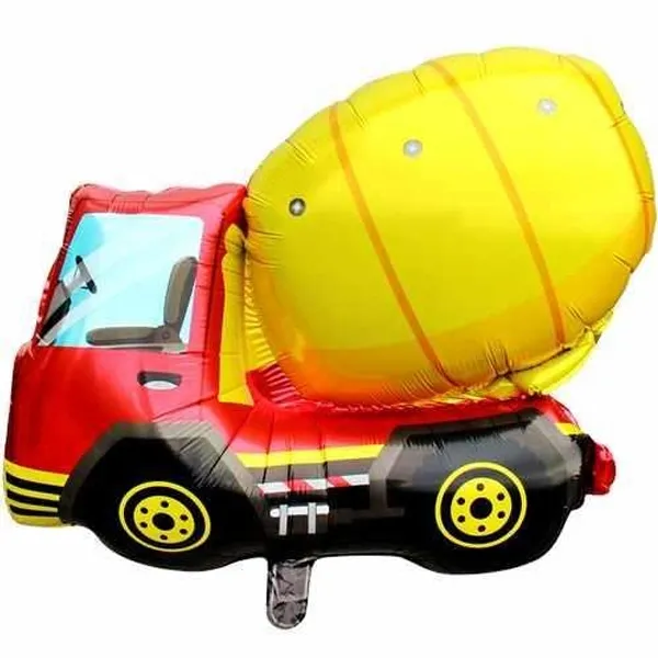 Mixer Truck İnşaat Folyo Balon 77x65 cm