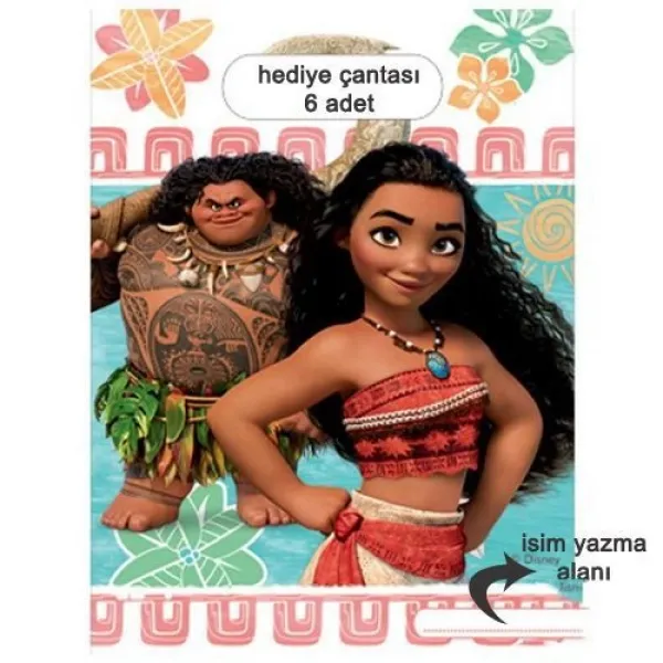 Moana Hediye Çantası (17x23 cm) 6 Adet