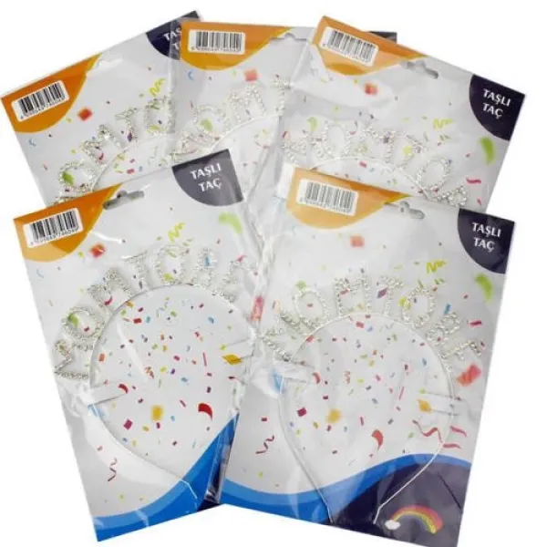 Mom To Be Swarovski Taşlı Gümüş Taç