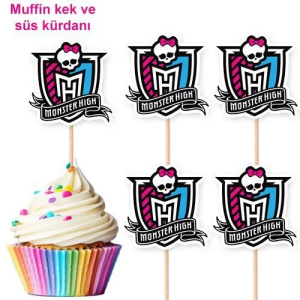 Monster High Şekilli Kürdan 10 Adet