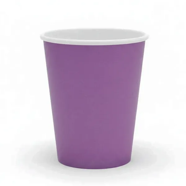 Mor Karton Bardak (8 Adet)