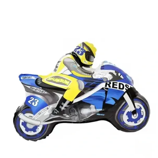 Motosiklet Folyo Balon Mavi (53x69 cm)