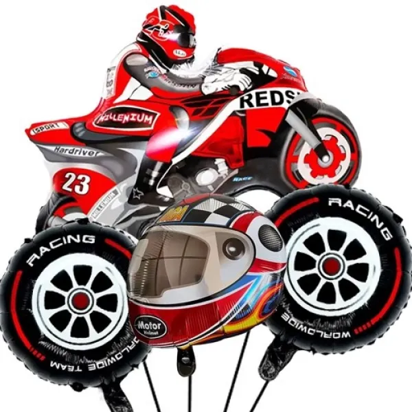 Motosiklet Folyo Balon Set (4lü)