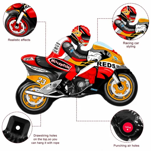 Motosiklet Folyo Balon Set (4lü)