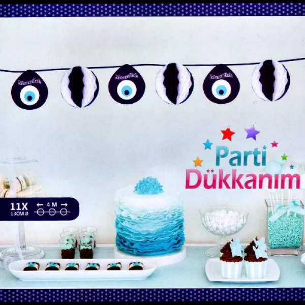 Nazar Boncuklu Maşallah Petek Süs (4 m.)