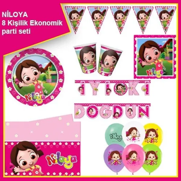 Niloya Ekonomik Parti Seti 8 Kişilik