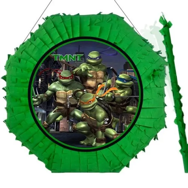 Ninja Kaplumbağalar Pinyata 42 cm + Sopası