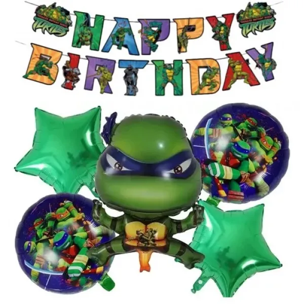 Ninja Turtles Parti Seti 6 Parça