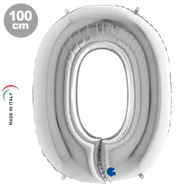 O Harf Folyo Balon – Gümüş – 100 cm (40 inch)