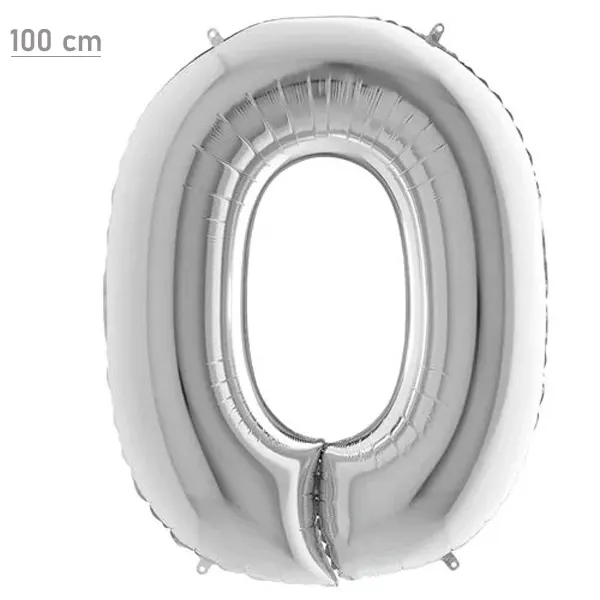 O Harf Folyo Balon – Gümüş – 100 cm (40 inch)