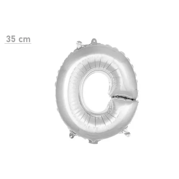 O Harf Folyo Balon – Gümüş – (35 cm - 16 inch)