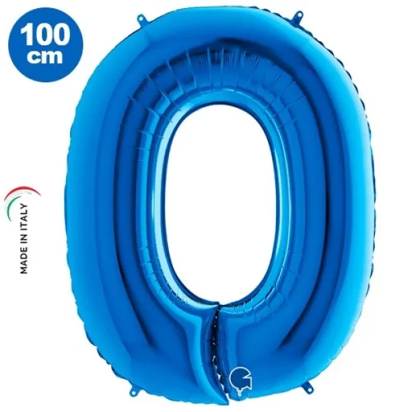 O Harf Folyo Balon – Mavi – 100 cm (40 inch)