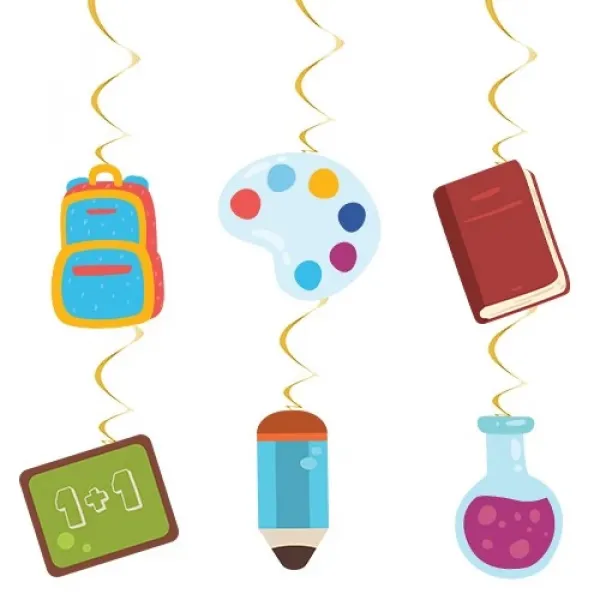 Okul Süslemeleri Asma Süs - 6 Adet