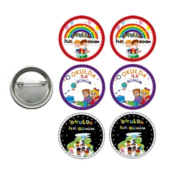 Okulda İlk Günüm Rozeti (6 adet)