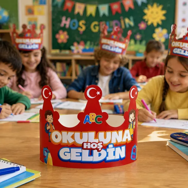 Okuluna Hoş Geldin Tacı (5 Adet)