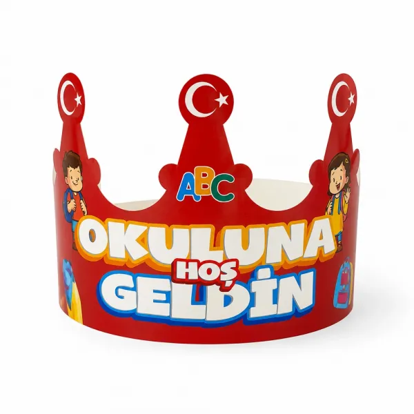 Okuluna Hoş Geldin Tacı (5 Adet)