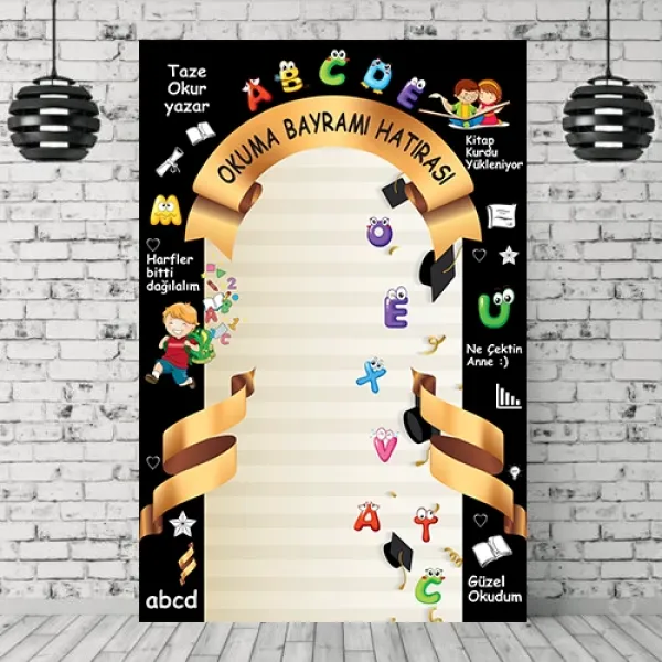 Okuma Bayramı Hatırası Afişi 100*150 cm