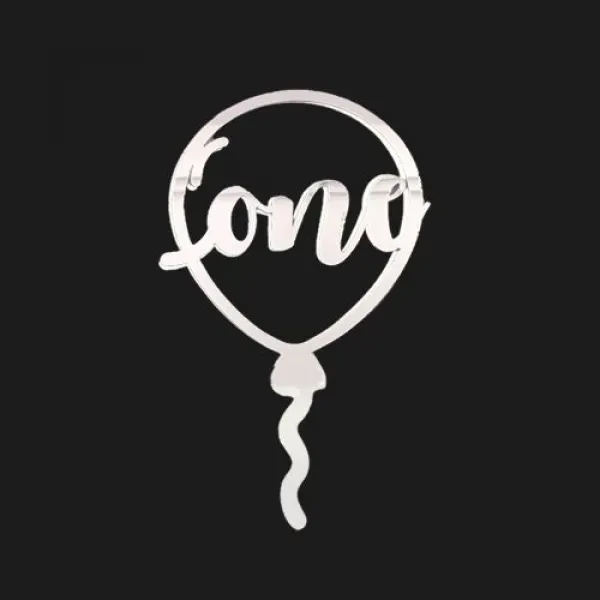 One Pleksi Pasta Süsü Gümüş 14*9 cm