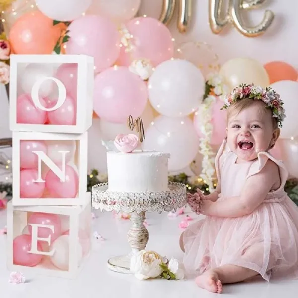 ONE Yazılı Şeffaf Kutu Harf Beyaz 25 cm