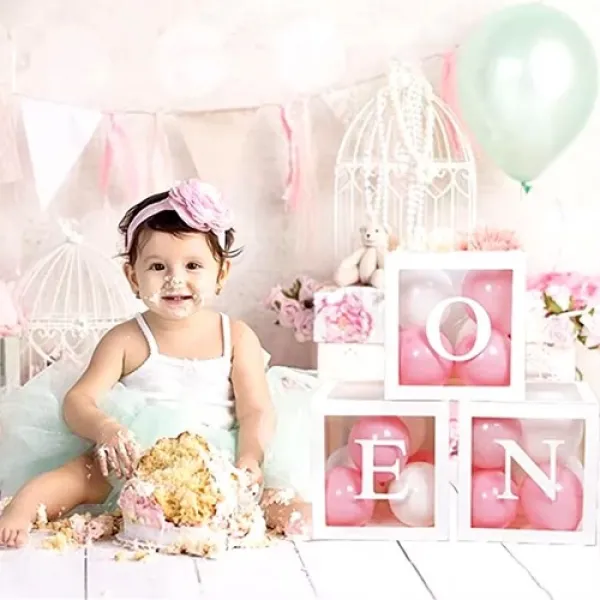 ONE Yazılı Şeffaf Kutu Harf Beyaz 25 cm