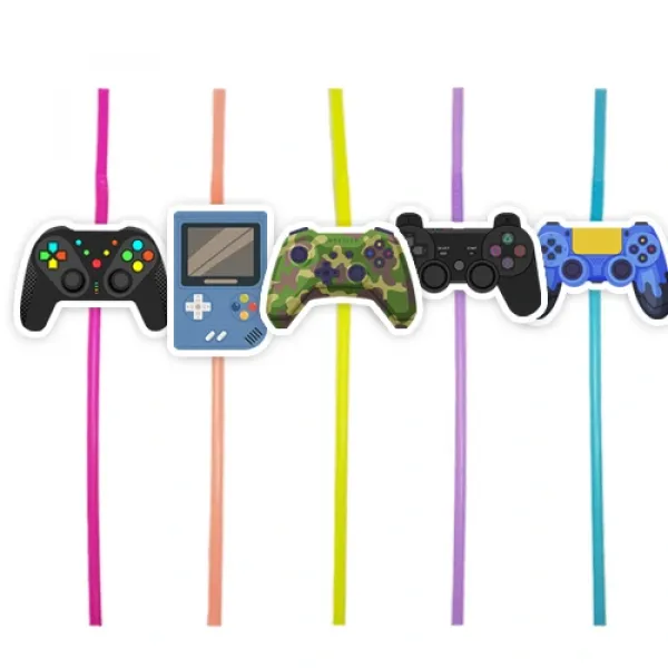 Oyun Konsolu Artistik Pipet (10 Adet)