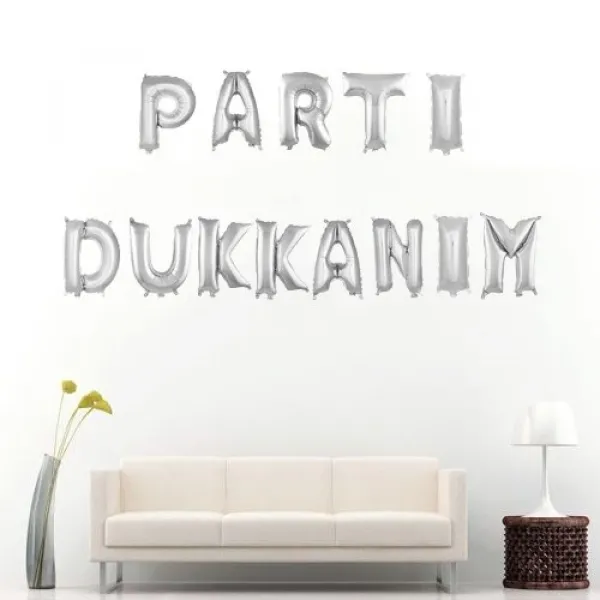 P Harf Folyo Balon – Gümüş – (35 cm - 16 inch)