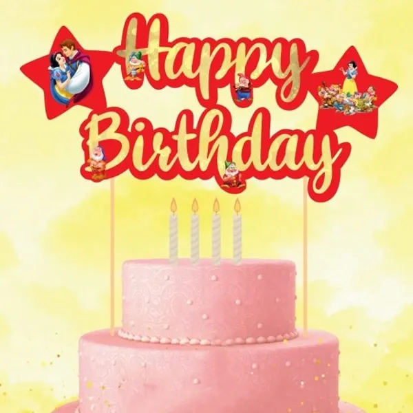 Pamuk Prenses Happy Birthday Pasta Süsü