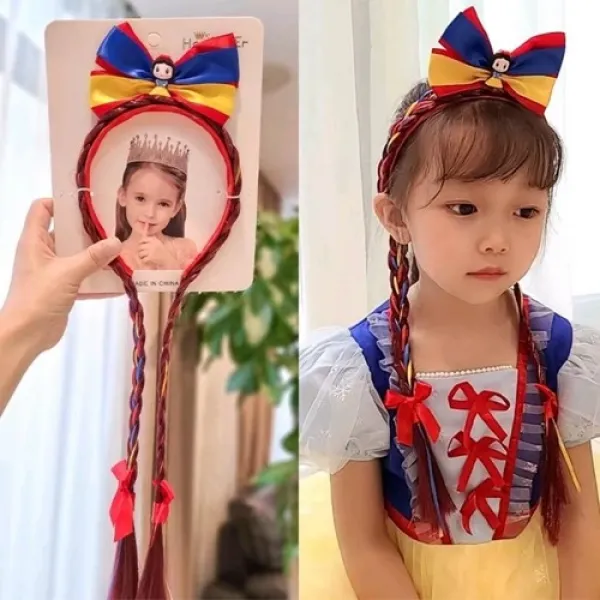 Pamuk Prenses Saç Örgülü Taç