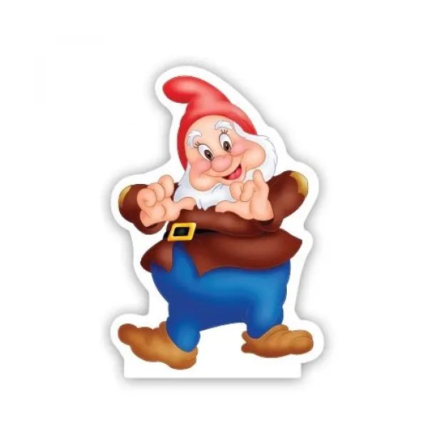 Pamuk Prenses Yedi Cüceler Ayaklı Pano Mutlu 34x23 cm