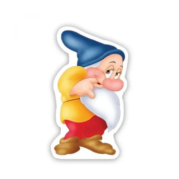 Pamuk Prenses Yedi Cüceler Ayaklı Pano Utangaç 34x20 cm