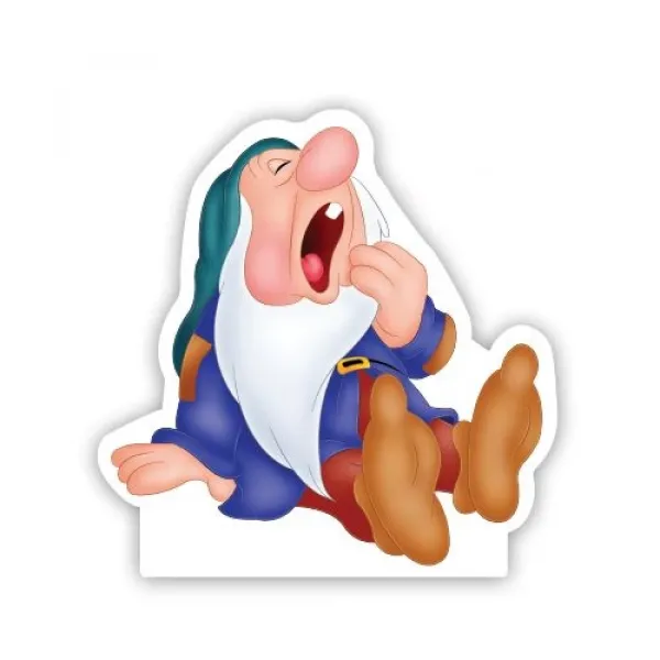 Pamuk Prenses Yedi Cüceler Ayaklı Pano Uykucu 32x31 cm