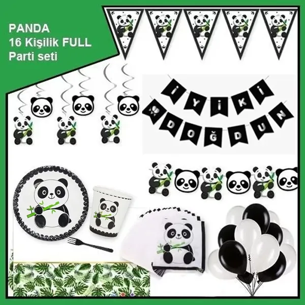 Panda 16 Kişilik Ekonomik Parti Seti
