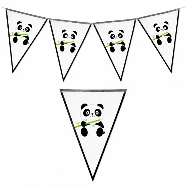 Panda Flama Bayrak (2 Metre)