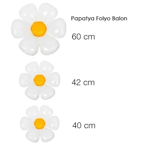 Papatya Folyo Balon Seti 3 Boy