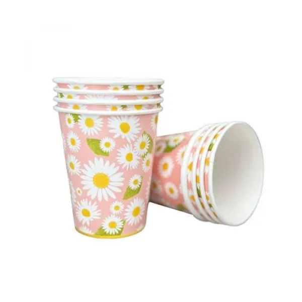 Papatya Karton Bardak 8 Adet