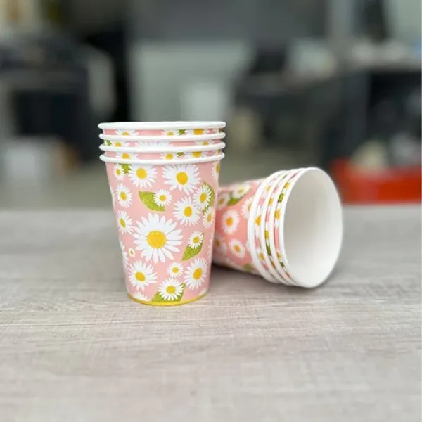 Papatya Karton Bardak 8 Adet