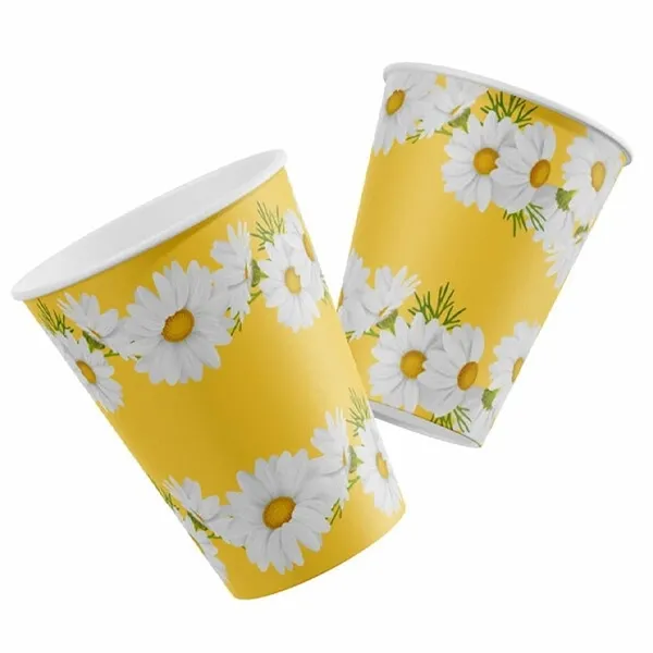 Papatya Karton Bardak 8 Adet