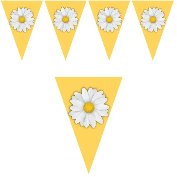 Papatya Temalı Flama Bayrak Set 170 cm