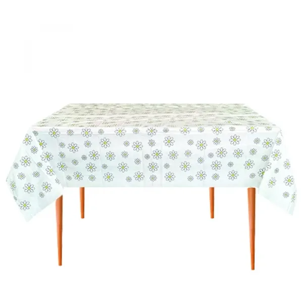Papatya Temalı Masa Örtüsü 120x180 cm