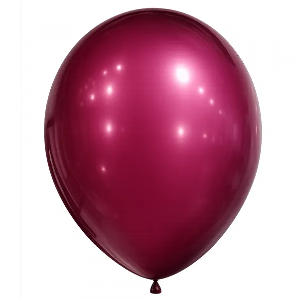 Pastel Kristal Bordo Balon (15 Adet)