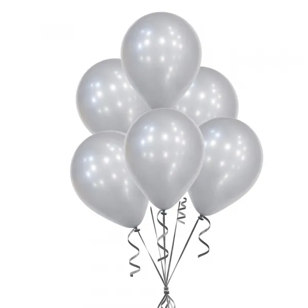 Pastel Gri Balon (15 Adet)