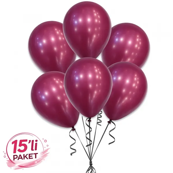 Pastel Vişne Çürüğü Balon (15 Adet)
