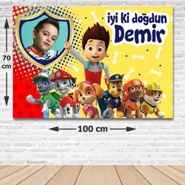 Paw Patrol Doğum Günü Parti Afişi 70*100 cm