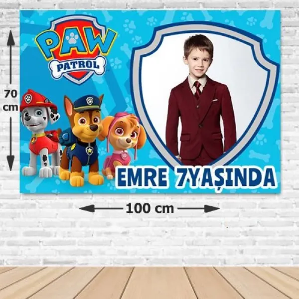 Paw Patrol Doğum Günü Parti Afişi 70*100 cm