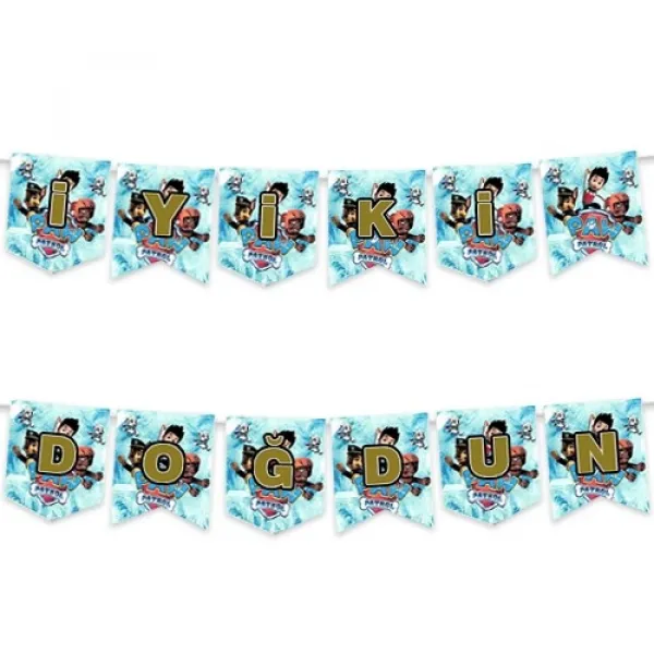 Paw Patrol İyi ki Doğdun Yazısı 200 cm