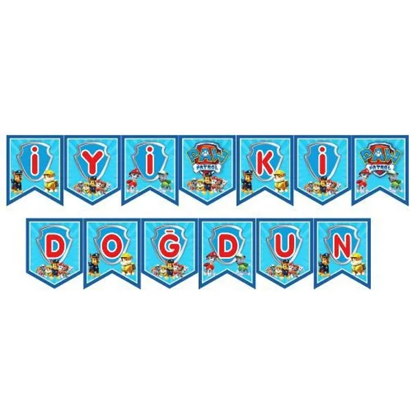 Paw Patrol İyi Ki Doğdun Yazısı 210 cm
