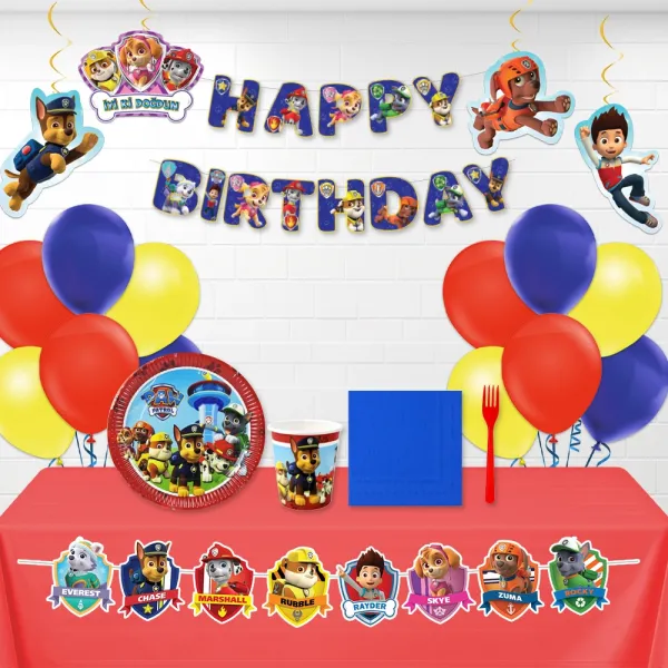 Paw Patrol Konsepti Parti Seti 24 Kişilik
