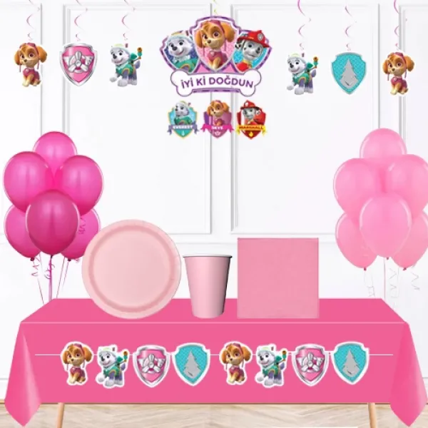 Paw Patrol Skye Doğum Günü Parti Seti 8 Kişilik