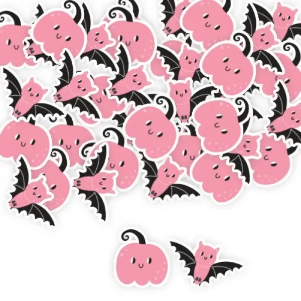 Pembe Halloween Masa Konfetisi 30 Adet