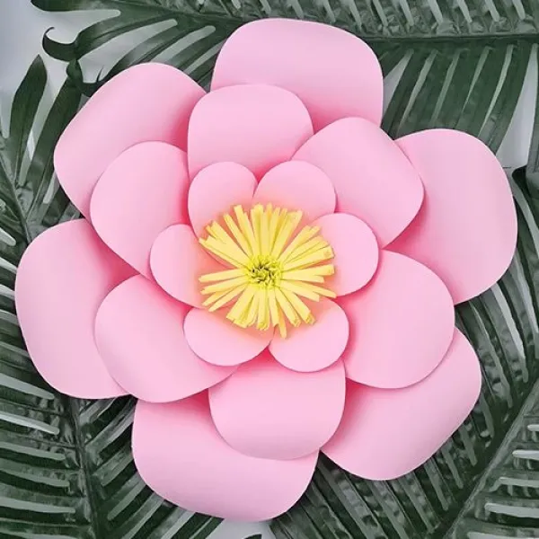 Pembe Kağıt Çiçek 1 Adet (30 cm)